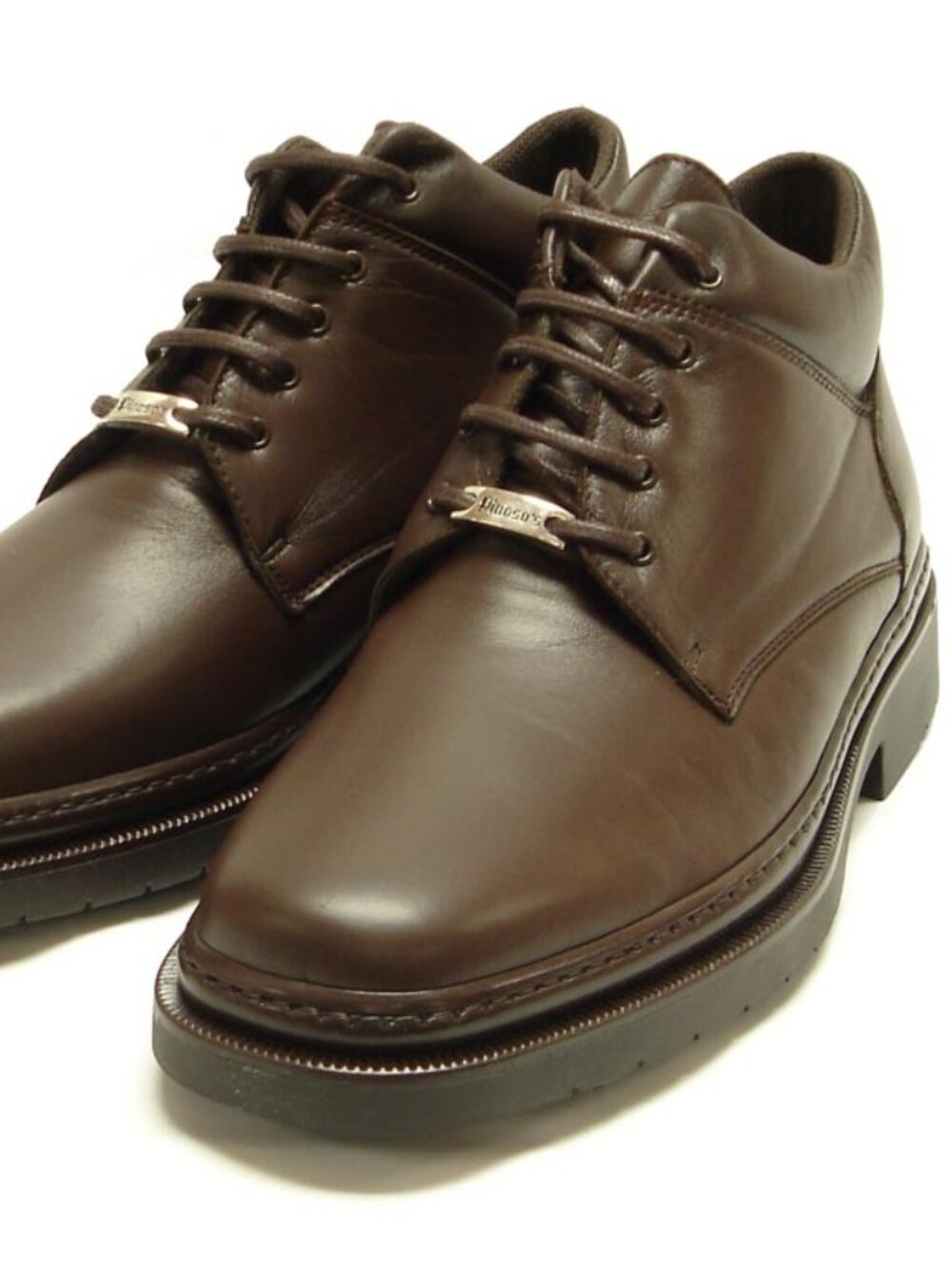 5250 Belka Brown Leather Boot Lace up Pinosos Made in Spain